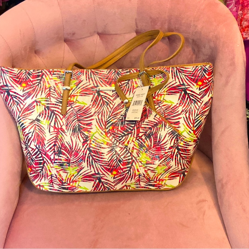 Nine West Tropical Botanical Print Women's Tote Bag